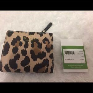 Kate Spade Adalyn Leopard Leather Wallet